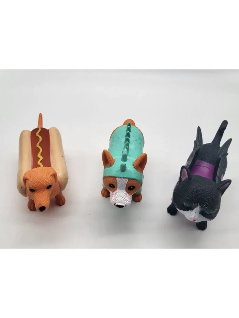 Ankyo Halloween Costume Black Cat Dogs Dachshund Corgi Animal Figures Toys